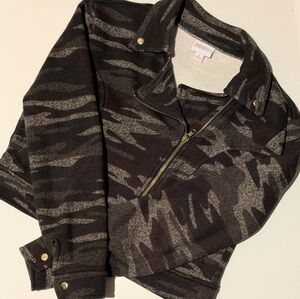 LuLaRoe Presley Moto Jacket Size Small